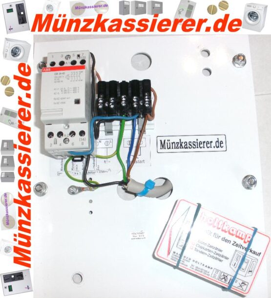 Münzkassierer 110% Sicherheitsabschaltung Chipkartenfunktion Neuwertig 240 - 400V  mit Kundenkarten