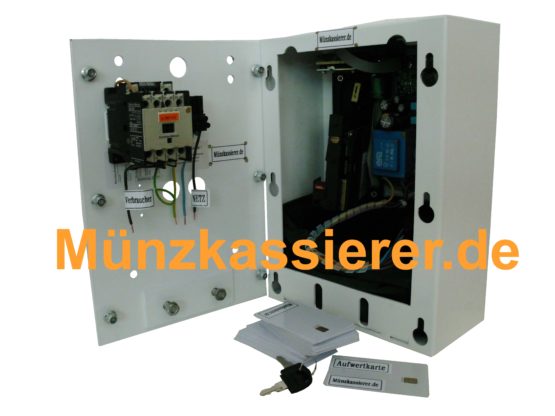 Kassierautomat Solarium 110% Sicherheitsabschaltung Skin Control 240 – 400V Inkl. 30 Kundenkarten und 1 x Aufladekarte MKS269 MKS 269 Münzkassierer.de (3)