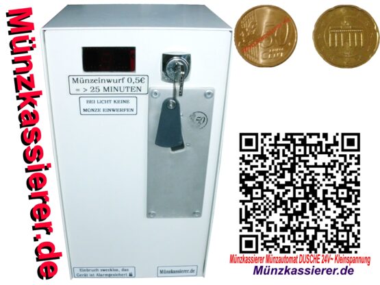 Münzkassierer Münzautomat DUSCHE 24V~ Kleinspannung Münzkassierer.de MKS187 MKS 187 (2)